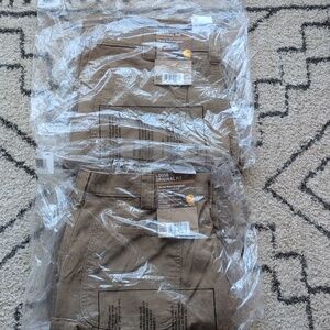 2 pairs of Carhartt Canvas Work Dungarees